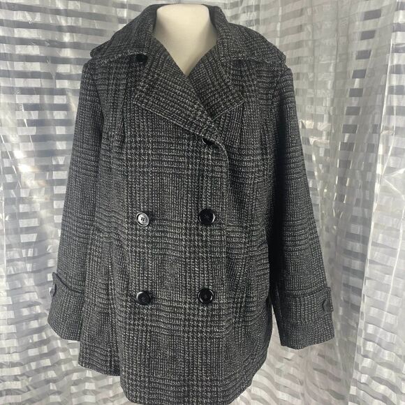 Giacaca Plaid Double Breasted Coat - Picture 2 of 7